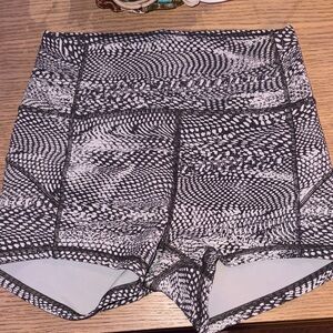 lululemon athletica Black and White Athletic Shorts